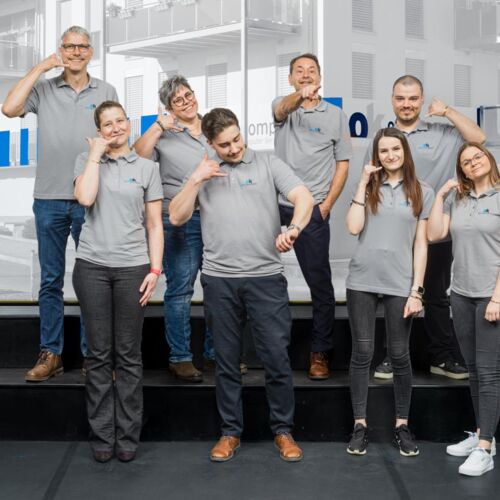 Rubrik Portrait Photographie, Portrait Team Office Komplett, Wehr, Photography by Malco Messerli, eightleins (8lines)