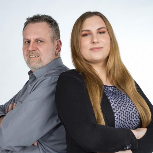 Rubrik Portrait Photographie, Portrait , Karlheinz Meier & Vanessa Egle Wehr, Photography by Malco Messerli, eightleins (8lines)